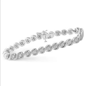 Diamond Bracelet in Sterling Silver